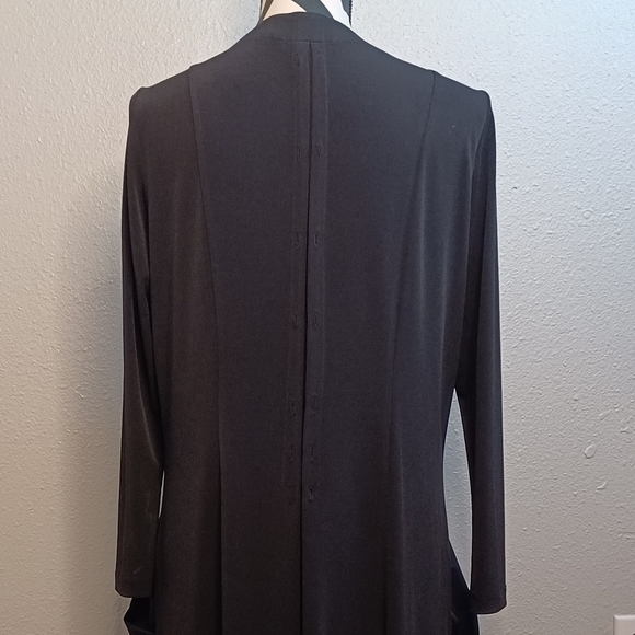 Alain Murati Artsy Lagenlook Sz S Open Front Long Jacket - Picture 7 of 13